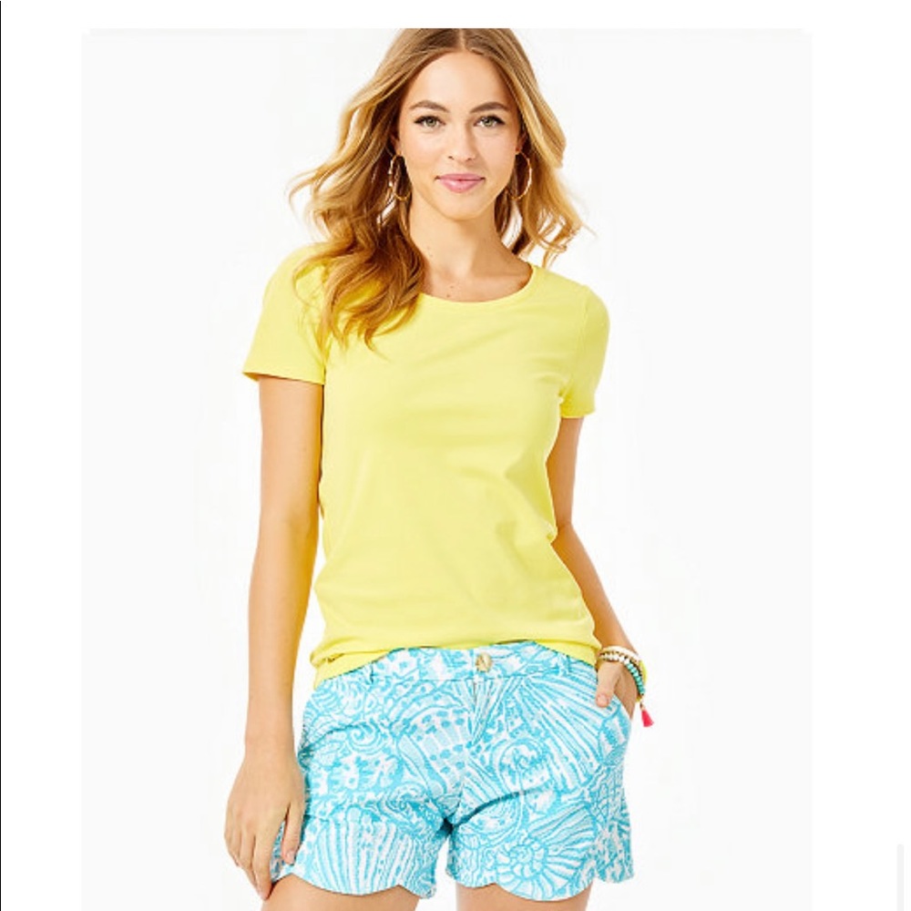 Lilly Pulitzer Sea Cups Palmira Stretch Short